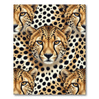 Golden Cheetah Spots Seamless Portrait Rug