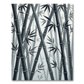 Monochrome Bamboo Forest Grove Rug