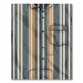 Vertical Stripe Canvas Look Rug