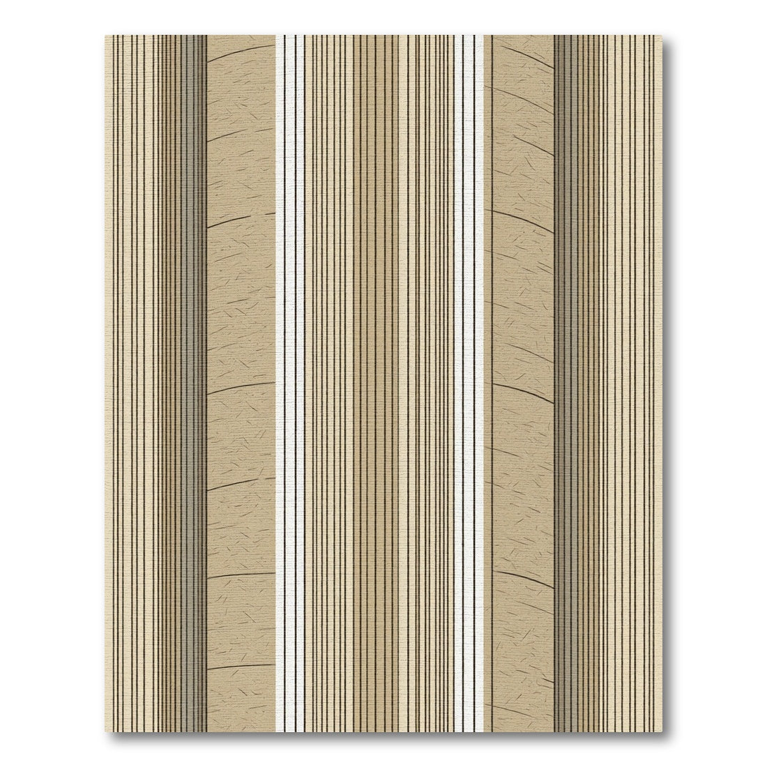 Earthy Vertical Stripe Texture Rug