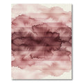 Dusty Rose Watercolor Cloud Lines Rug