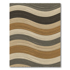 Textured Swirls Sandstone Ochre Rug