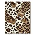 Brown Feline Spots Abstract Composition Rug
