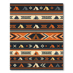 Geometric Southwestern Tent Earth Tone Rug