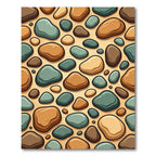 Smooth River Stone Earthy Tones Rug