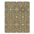 Golden Medallion Arabesque Lace Rug