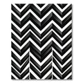 Monochromatic Chevron Angled Layers Rug
