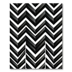 Monochromatic Chevron Angled Layers Rug
