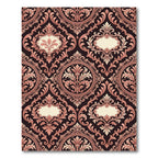 Damask Rose Scroll Work Rug