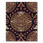 Aztec Gold Sun Sacred Geometry Rug