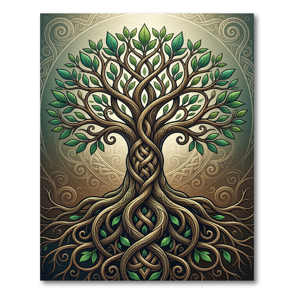 Intricate Celtic Tree of Life Rug