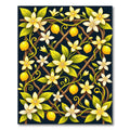 Lush Lemon Blossom Trellis Yellow Rug