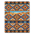 Southwestern Desert Sunset Geometric Diamond Rug