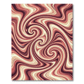 Crimson Swirl Marble Abstract Rug