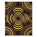 Retro Golden Swirl Bloom Rug