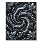 Monochromatic Crystal Swirl Nebula Rug