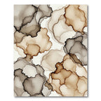 Neutral Ethereal Marble Ink Flow Rug