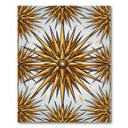 Golden Sunburst Geometric Celestial Radiance Rug