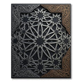 Silver Bronze Geometric Starburst Harmony Rug