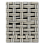 Minimalist Neutral Cream Woven Texture Rug