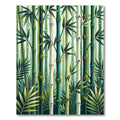 Green Bamboo Forest Foliage Rug