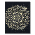 Intricate Cream Mandala Floral Design Rug