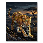 Golden Leopard Savanna Sunset Rug