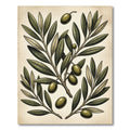 Olive Branch Green Boughs Oval Rug