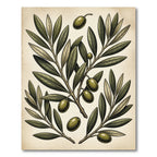 Olive Branch Green Boughs Oval Rug