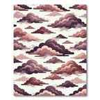 Dreamy Cloudscape Of Pink And Plum Rug