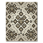 Golden Diamond Constellation Geometric Rug