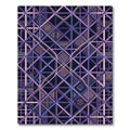 Geometric Lavender Grid and Lattice Rug