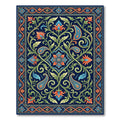 Ornate Paisley Floral Lattice Rug
