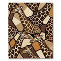 Abstract Giraffe Skin Geometric Animal Rug