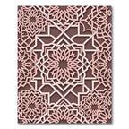 Blush Pink Linked Geometric Mandala Rug