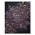 Ornate Plum Filigree Damask Scroll Emblem Rug