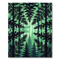 Emerald Forest Pine Silhouette Rug