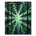 Emerald Forest Pine Silhouette Rug