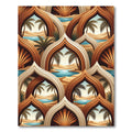 Oasis Arches Palm Trees Desert Landscape Rug