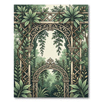 Vintage Garden Arch Trellis Ivy Rug