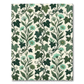 Teal Bloom Ivy Vine Rug
