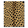 Golden Black Spot Swirl Rug