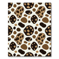 Brown Spotted Organic Shape Rug