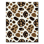 Brown Spotted Organic Shape Rug
