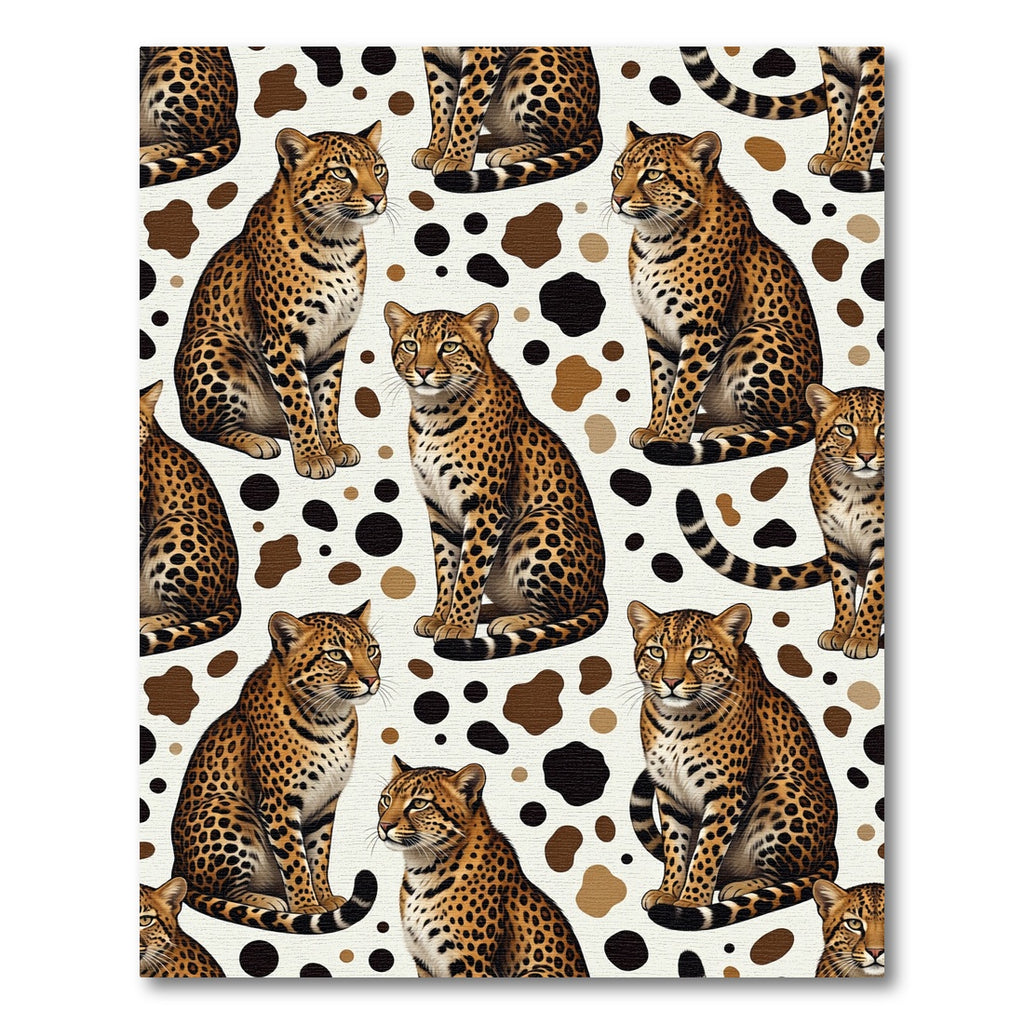 Leopard Spots Animal Spots Composed Rug