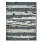 Distressed Coastal Horizon Line Design Rug