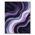 Liquid Violet Abstract Swirl Rug
