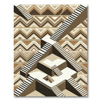 Geometric Staircase Illusion Rug