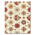 Retro Amber and Cream Daisy Meadow Rug