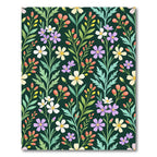 Emerald Green Floral Garden Medallion Rug